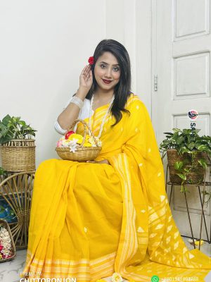 Traditional Chittoronjon Cotton Saree