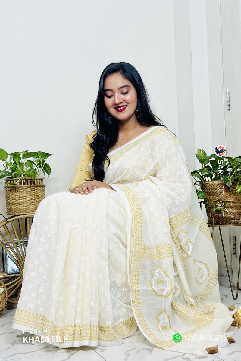 Premium Khadi Silk Saree - Image 2