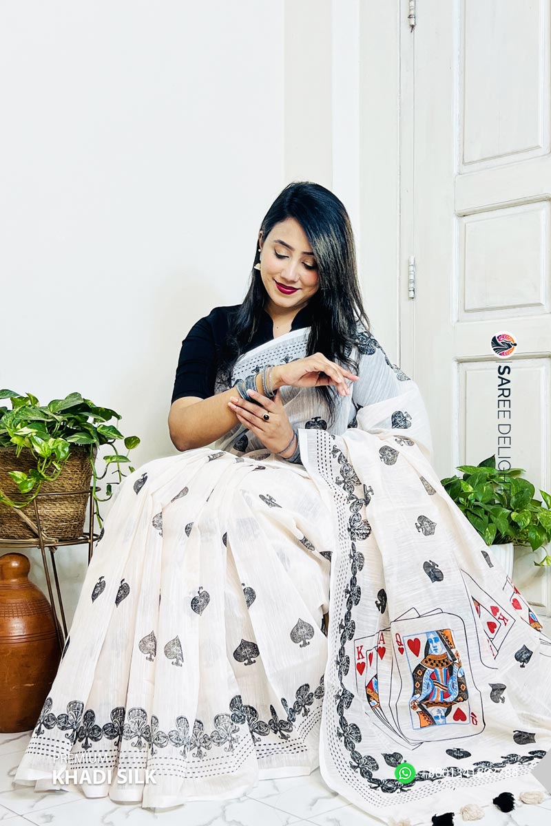 Premium Khadi Silk Saree - Image 2