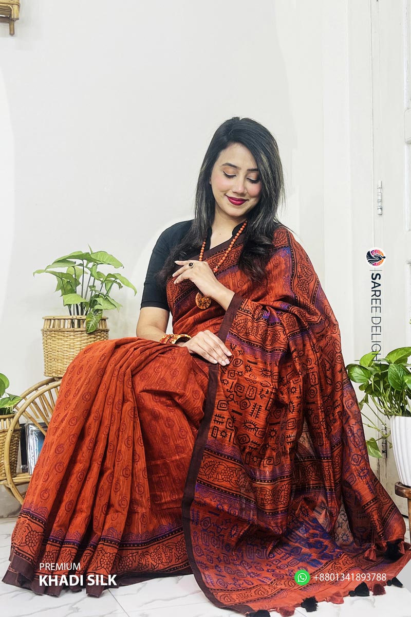 Premium Khadi Silk Saree - Image 2