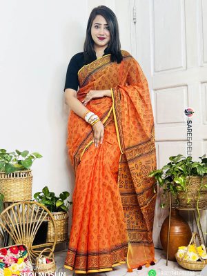 Premium Semi Moslin Saree
