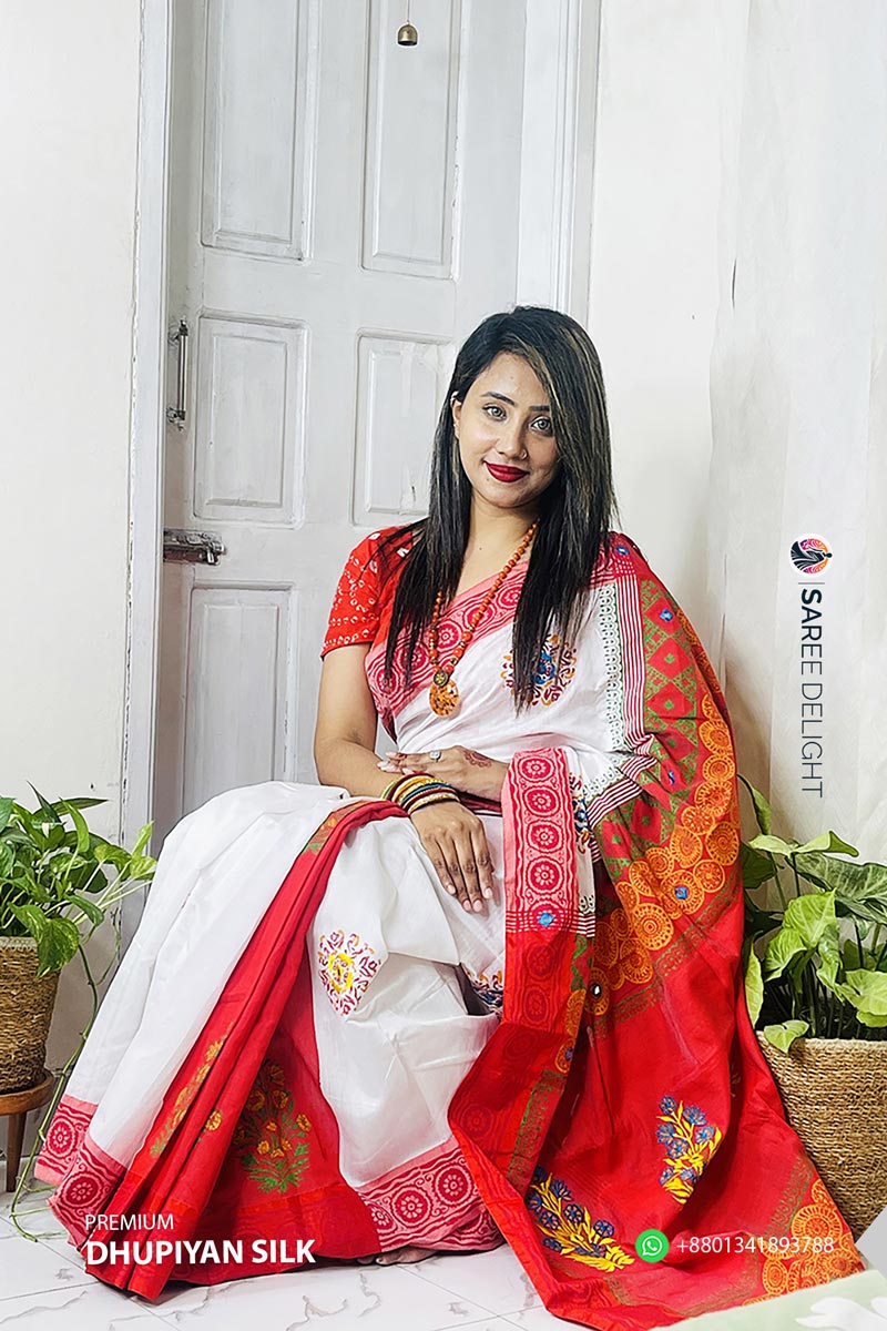 Premium Dhupiyan Silk Saree