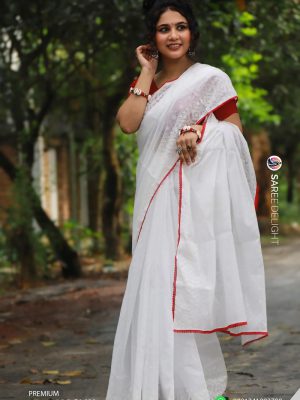 Premium Semi Moslin Saree