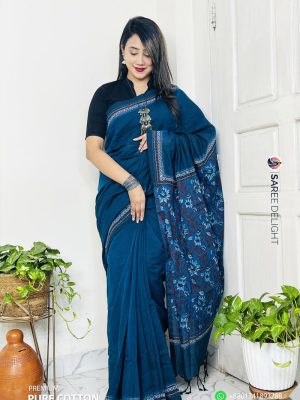 Premium Khadi Cotton Saree