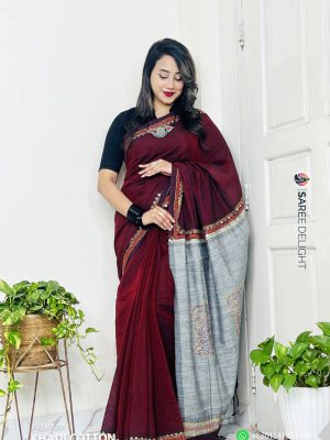 Premium Khadi Cotton Saree
