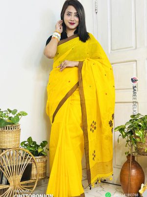 Traditional Chittoronjon Cotton Saree