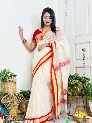 Traditional Chittoronjon Cotton Saree