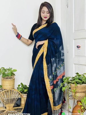 Premium Khadi Cotton Saree