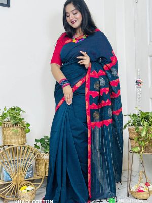 Premium Khadi Cotton Saree