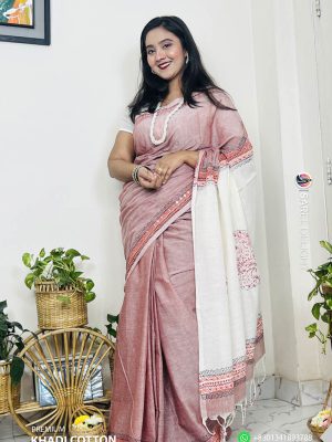 Premium Khadi Cotton Saree