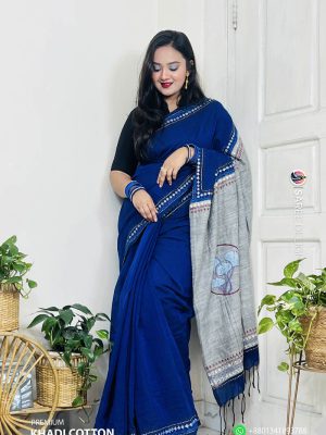 Premium Khadi Cotton Saree