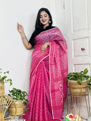 Premium Khadi Silk Saree