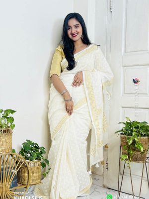 Premium Khadi Silk Saree