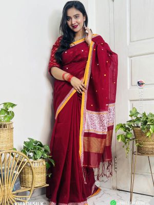 Traditional Chittoronjon Cotton Saree