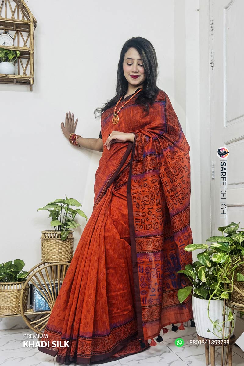Premium Khadi Silk Saree