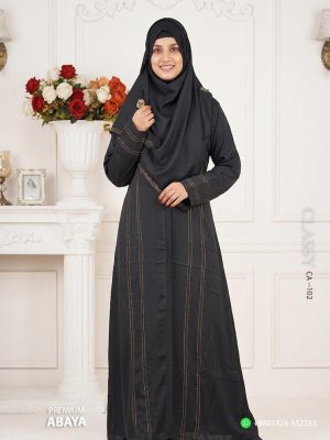Premium Stone Work Abaya