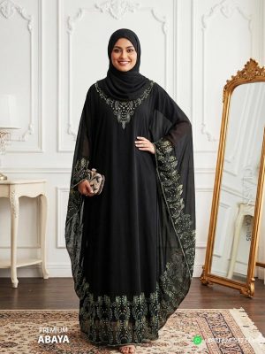 Premium Stone Work Abaya