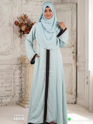 Premium Stone Work Abaya