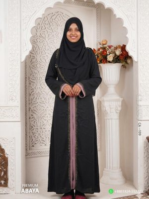 Premium Stone Work Abaya