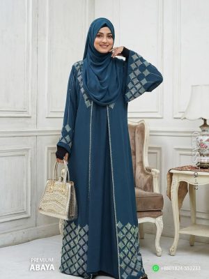 Premium Stone Work Abaya