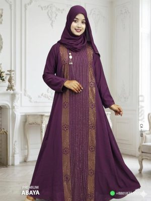 Premium Stone Work Abaya