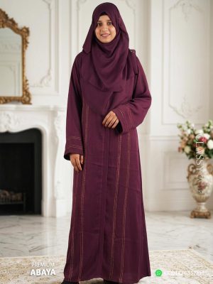Premium Stone Work Abaya