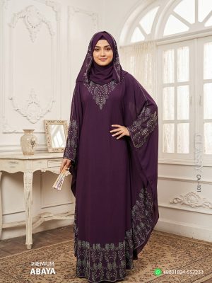 Premium Stone Work Abaya