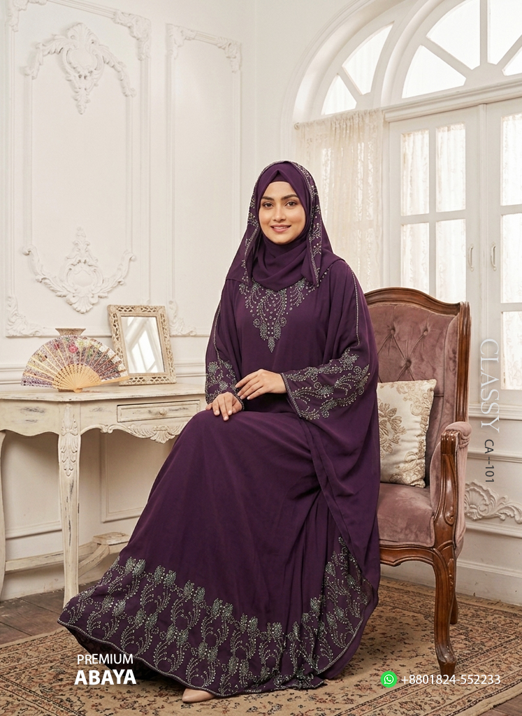 Premium Stone Work Abaya - Image 2