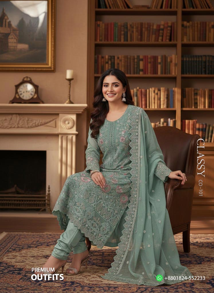 Unstitched Salwar Kameez - Image 2