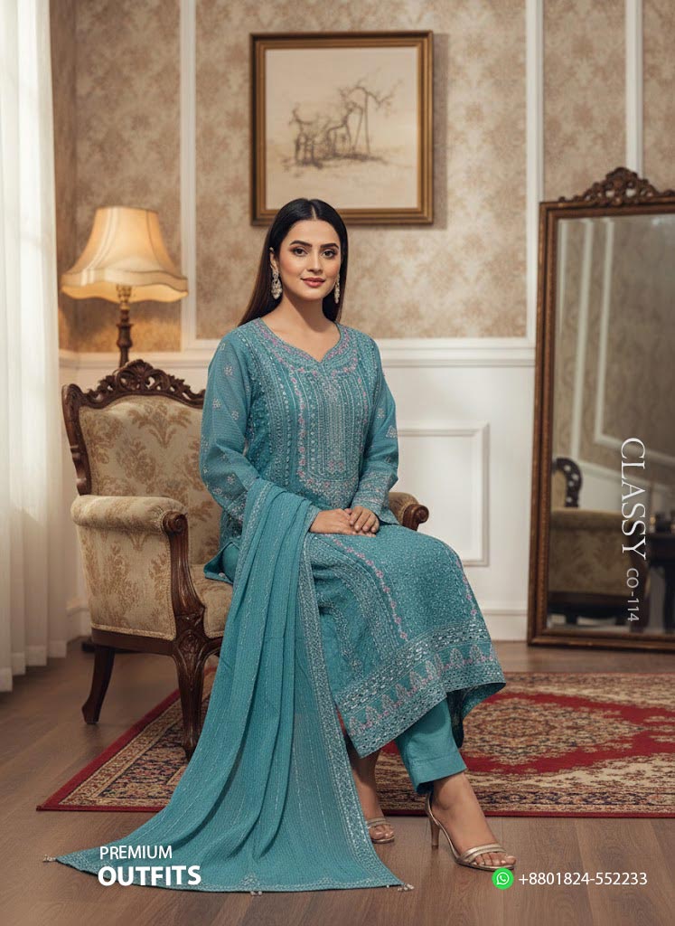 Unstitched Salwar Kameez - Image 2